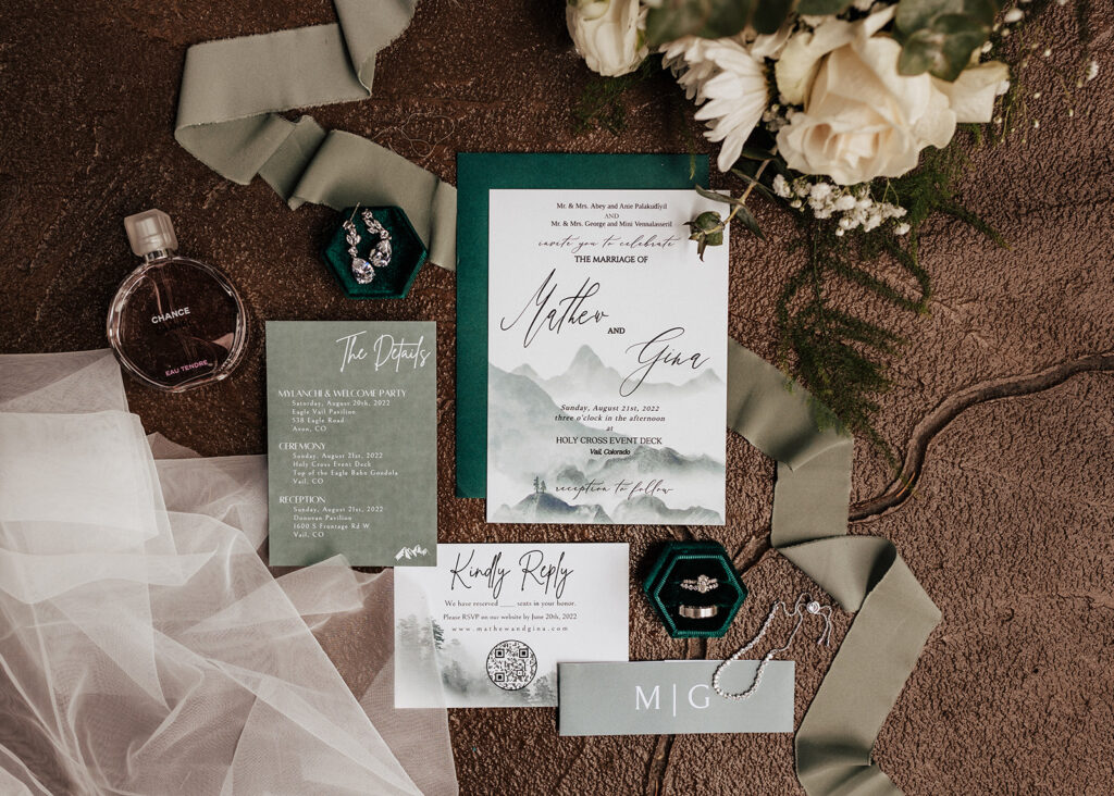 Wedding stationary and details