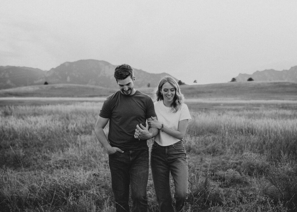 Candid engagement photography in Boulder Colorado