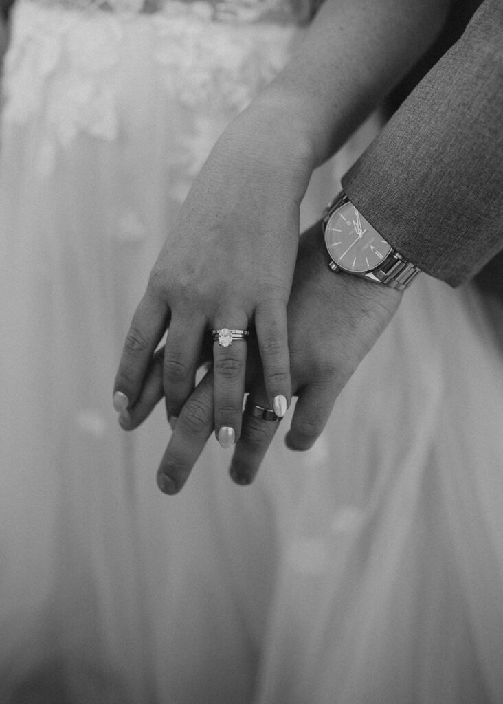 Wedding ring portrait at The Lofthouse in Colorado Springs, CO