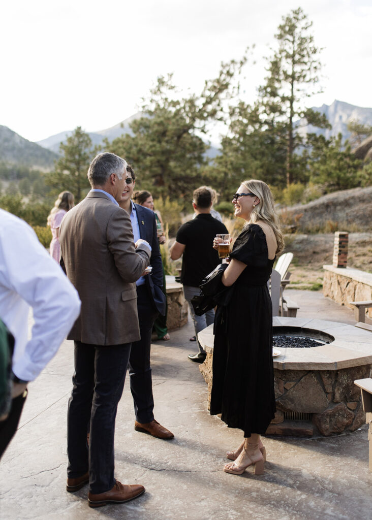 Guests mingling during cocktail hour at The Boulders at Black Canyon Inn